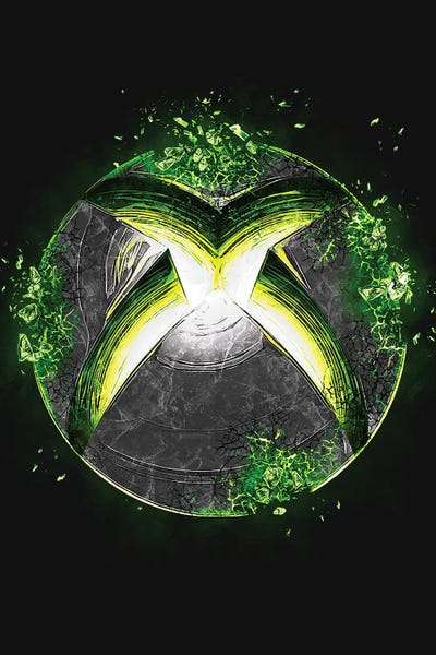 Xbox Logo Canvas Art by Gab Fernando iCanvas