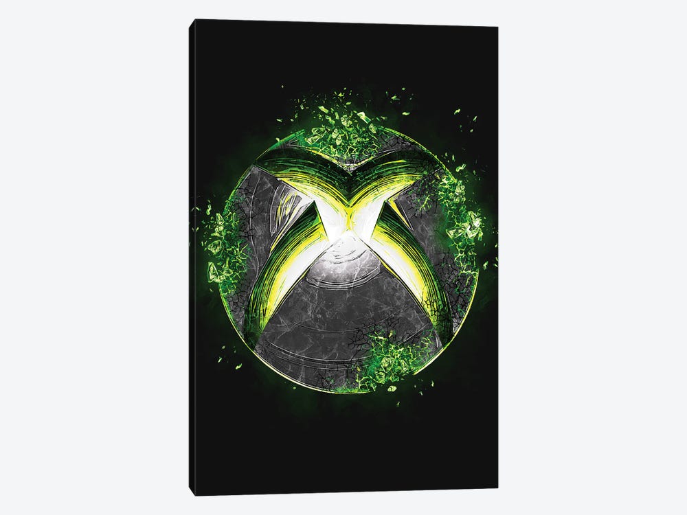 Xbox Logo by Gab Fernando 1-piece Canvas Art Print