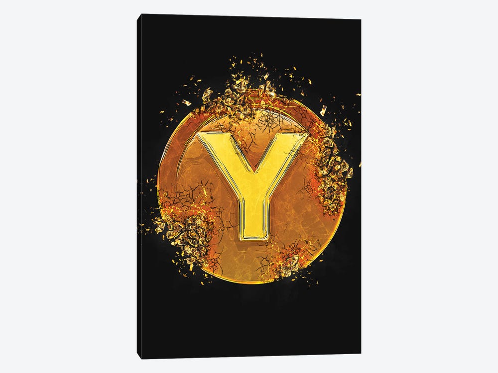 Xbox Y Logo by Gab Fernando 1-piece Canvas Art Print