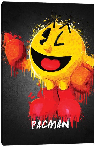 Pacman Canvas Art Print - Gab Fernando