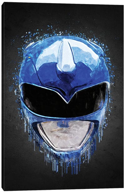 Blue Ranger Canvas Art Print - Power Rangers