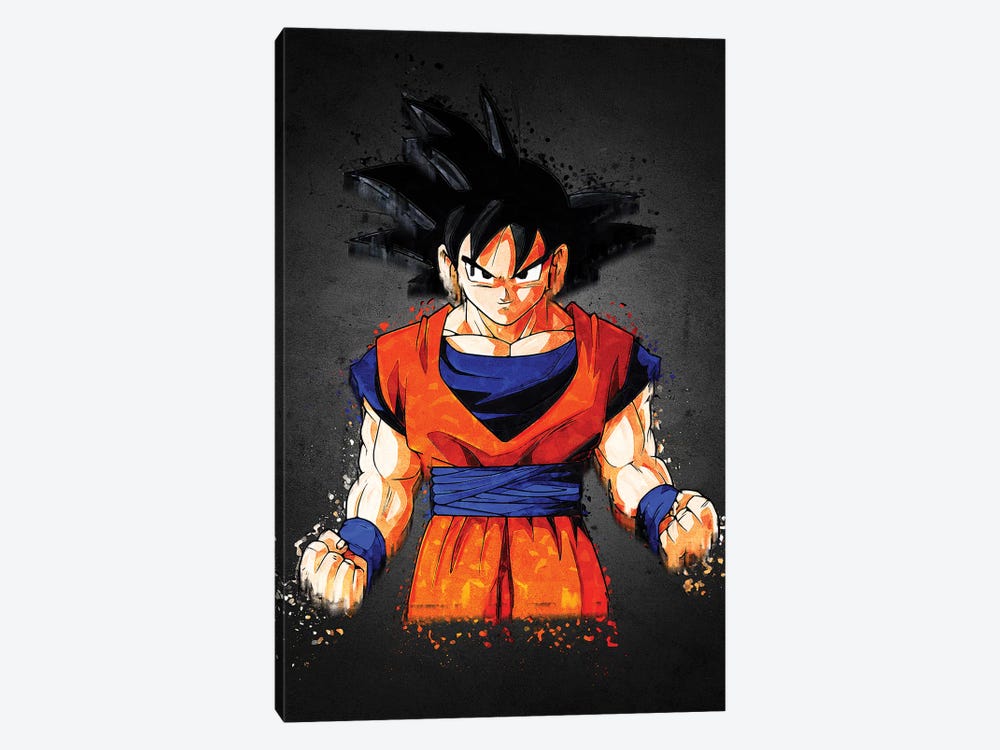 Acrylic Goku by Gab Fernando 1-piece Canvas Print