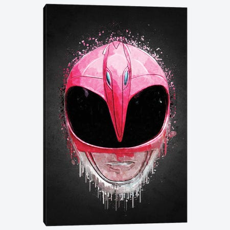 Pink Ranger Canvas Print #GFN629} by Gab Fernando Canvas Artwork