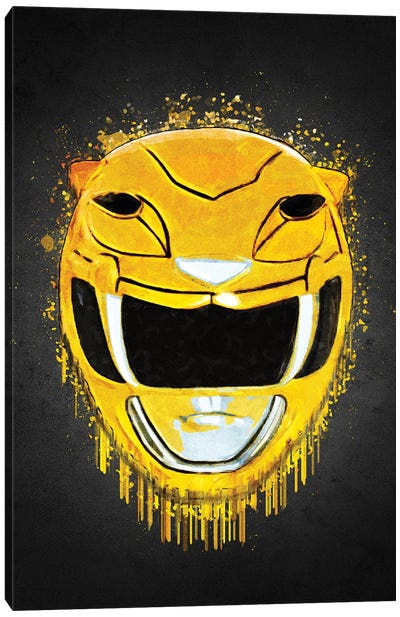 Yellow Ranger Canvas Art Print - Kids TV Show Art