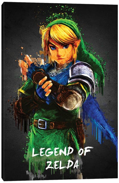 Legend Of Zelda Canvas Art Print - Video Game Art