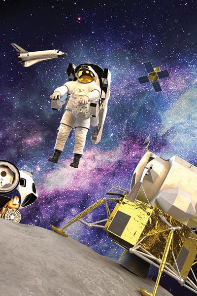 3D Space Exploration by Gab Fernando canvas print