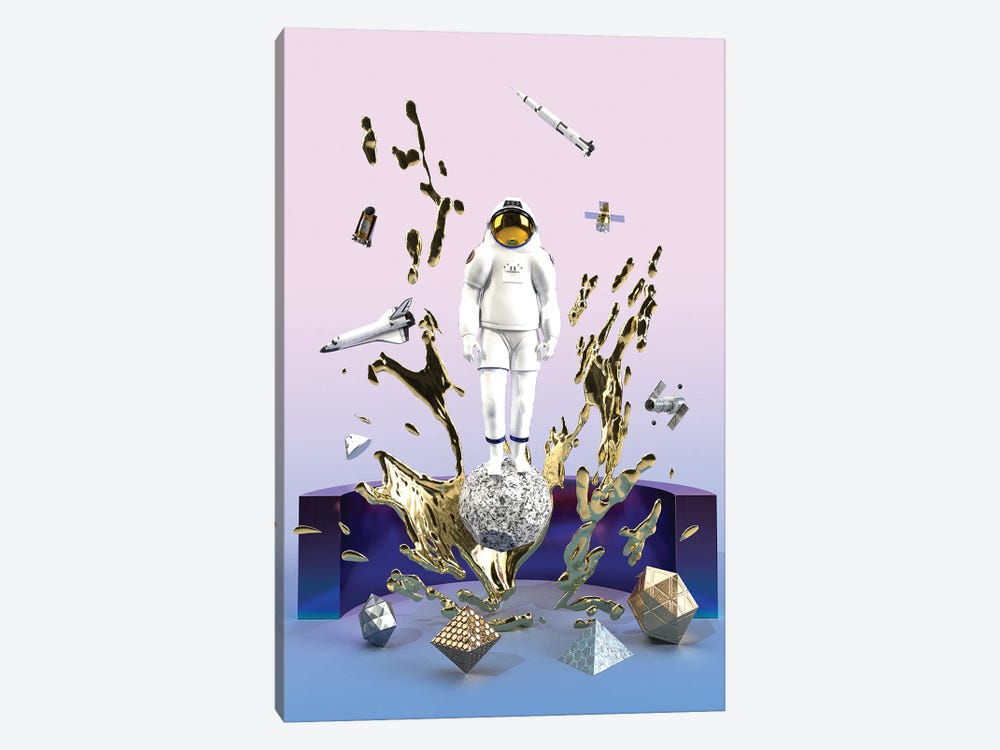 3D Astronaut by Gab Fernando 1-piece Art Print