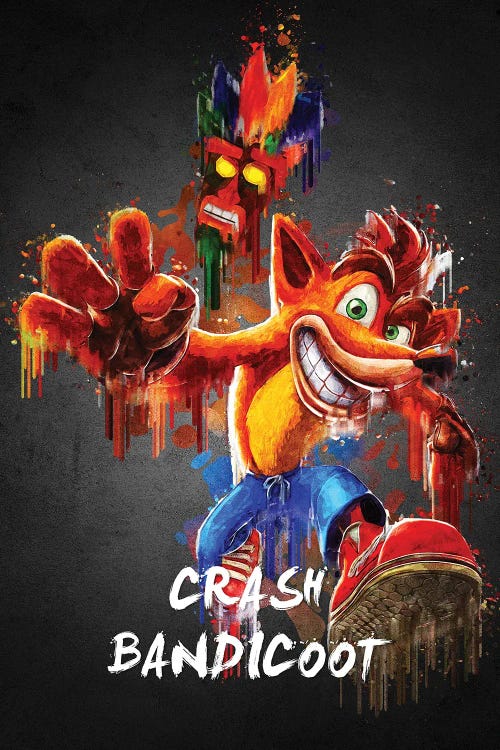 Crash Bandicoot by Gab Fernando wall art