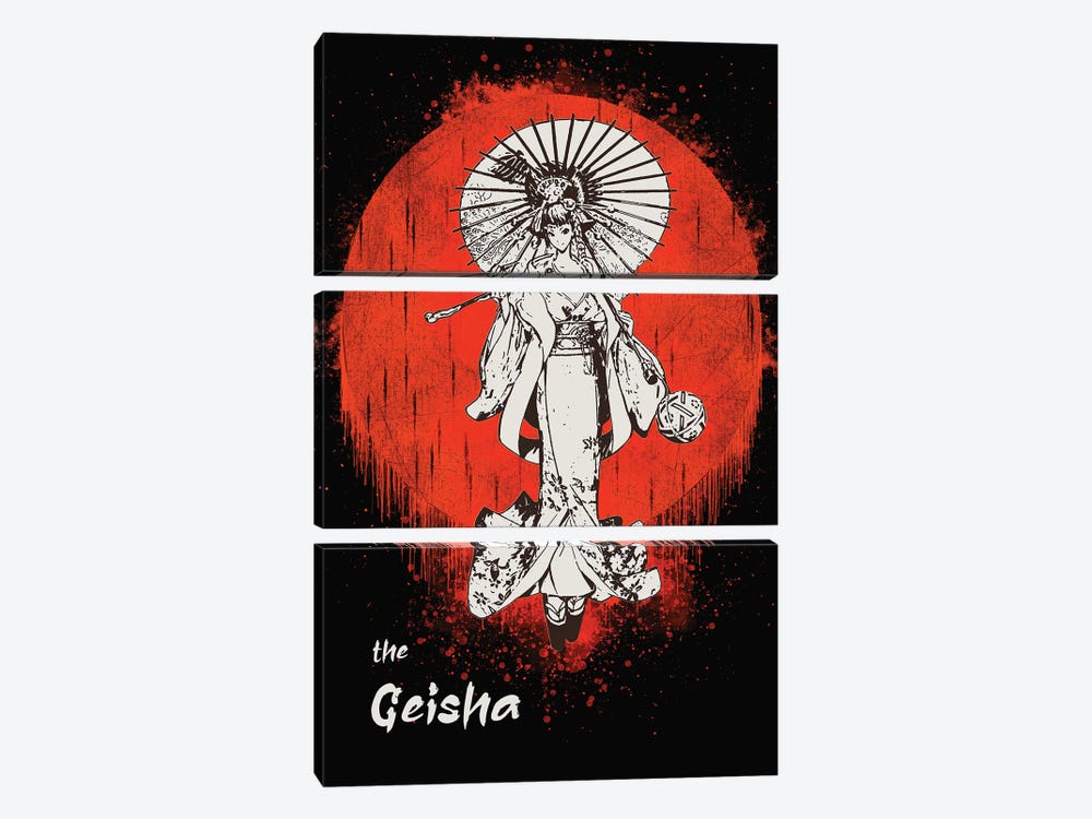 The Geisha by Gab Fernando 3-piece Art Print