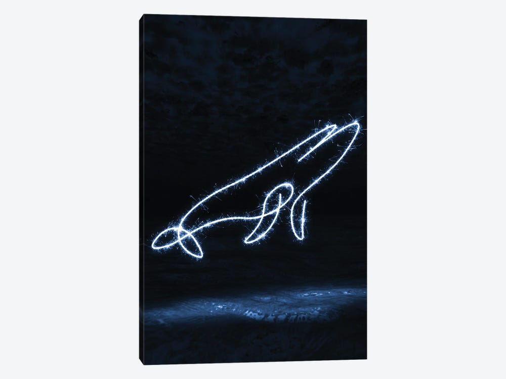 Blue Whale by Gab Fernando 1-piece Canvas Artwork