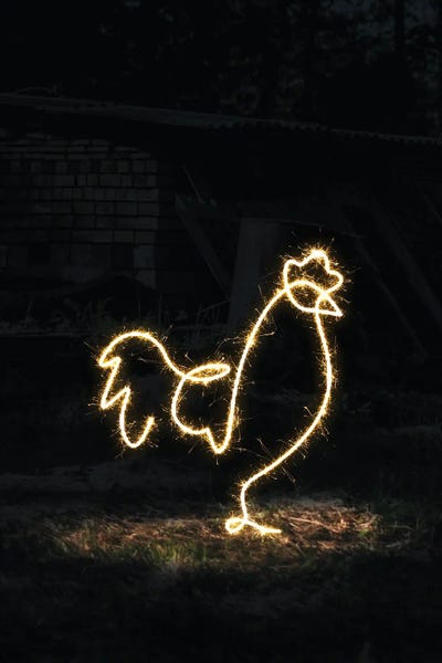 Neon: Rooster Chicken by Gab Fernando