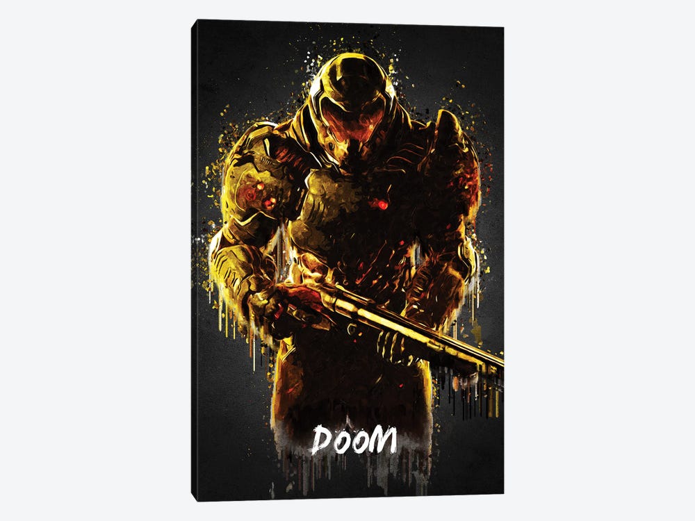 Doom Slayer by Gab Fernando 1-piece Canvas Art