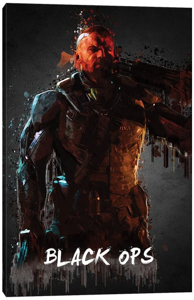 Black Ops Canvas Art Print - Limited Edition Video Game Art