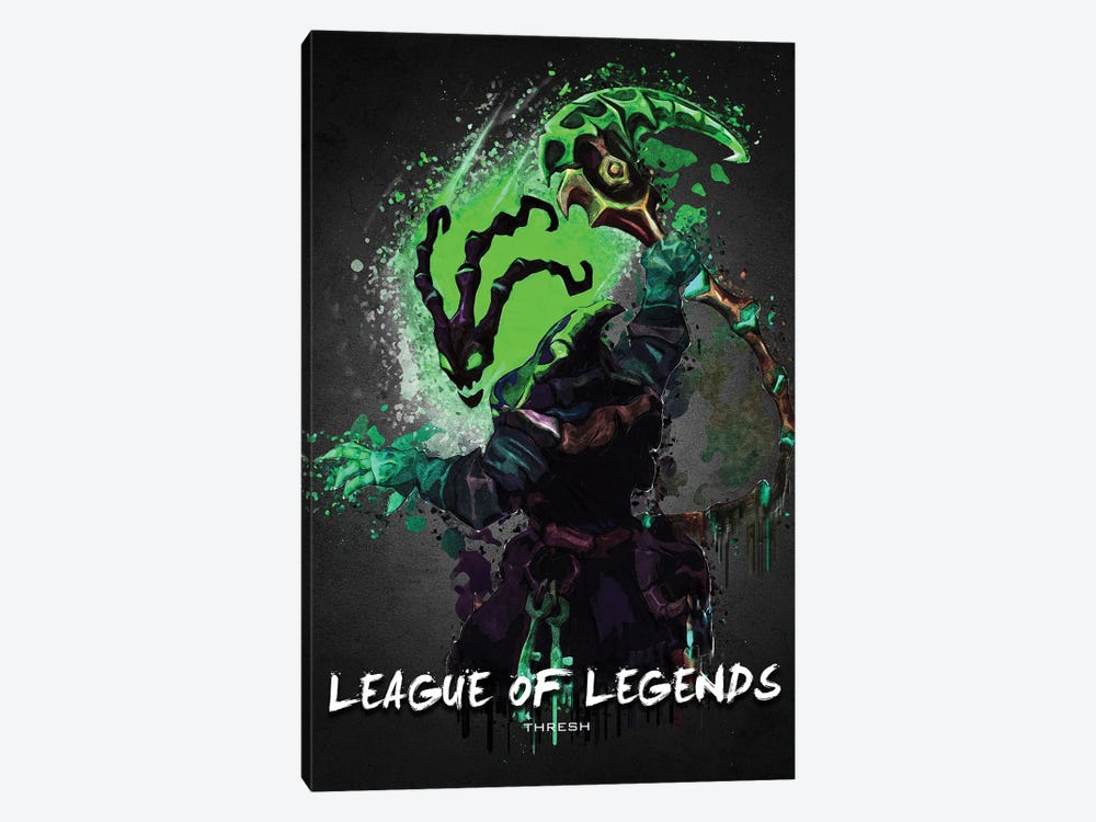 Thresh League Of Legends by Gab Fernando 1-piece Canvas Wall Art
