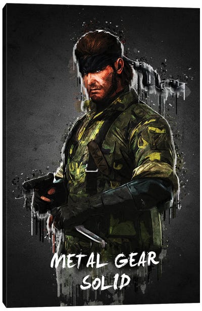 Snake Mgs Canvas Art Print - Limited Edition Video Game Art