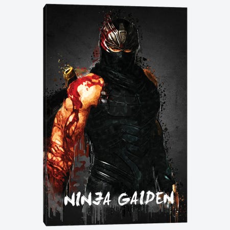 Ninja Gaiden Canvas Print #GFN830} by Gab Fernando Canvas Print