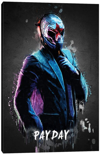 Payday Canvas Art Print - Limited Edition Video Game Art