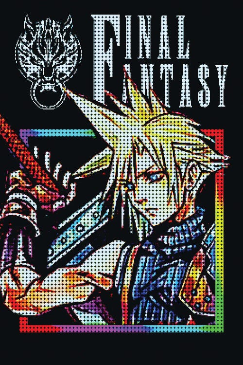 Final Fantasy Cloud by Gab Fernando wall art