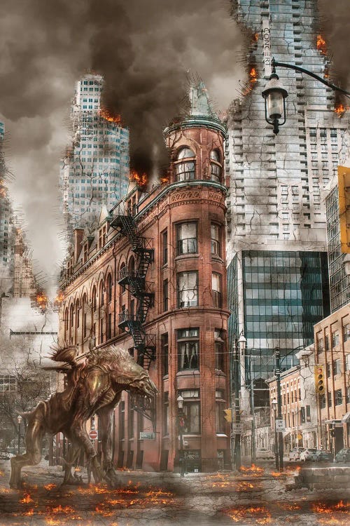 Toronto In Hell by Gab Fernando wall art