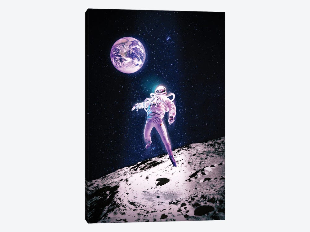 Astronaut In Space by Gab Fernando 1-piece Canvas Art Print