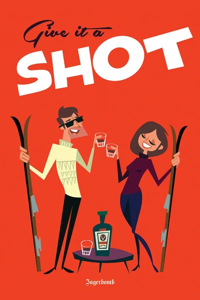 Food & Drink Posters: Give It A Shot by Gary Godel