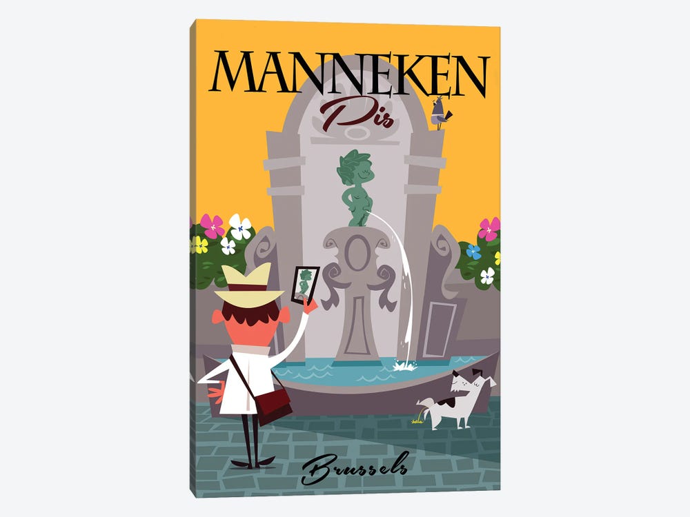 Manneken Pis -Brussels by Gary Godel 1-piece Art Print