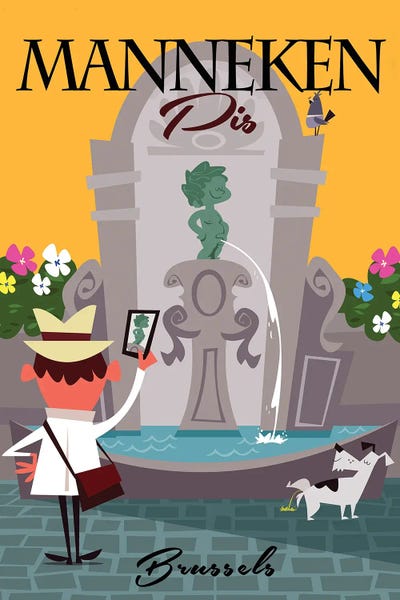 Fountains: Manneken Pis -Brussels by Gary Godel