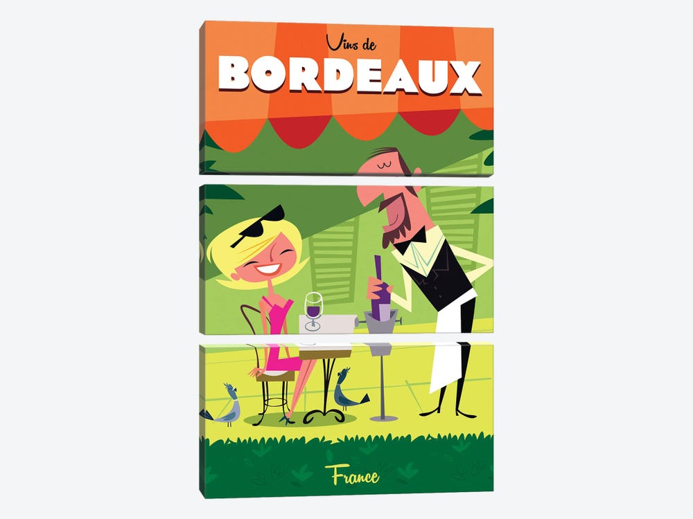 Bordeaux by Gary Godel 3-piece Canvas Art