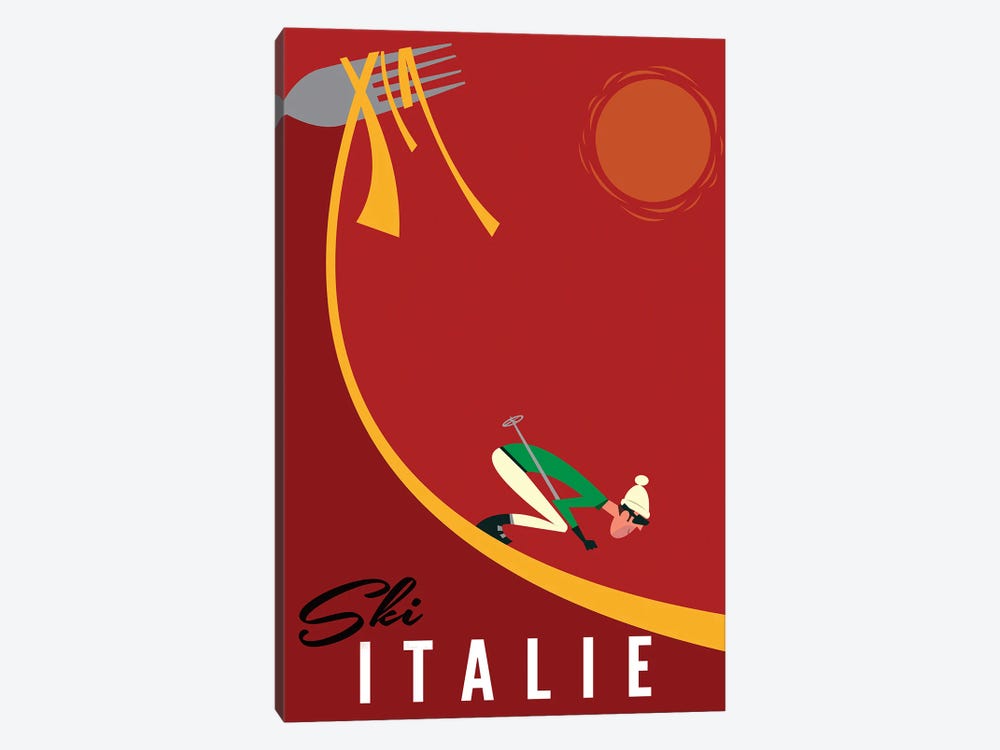 Ski Italie by Gary Godel 1-piece Canvas Art Print