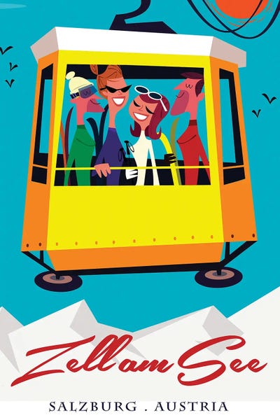 Snowy Mountains: Zell Am See by Gary Godel