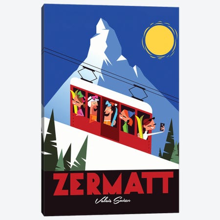Zermatt Canvas Print #GGD107} by Gary Godel Canvas Artwork