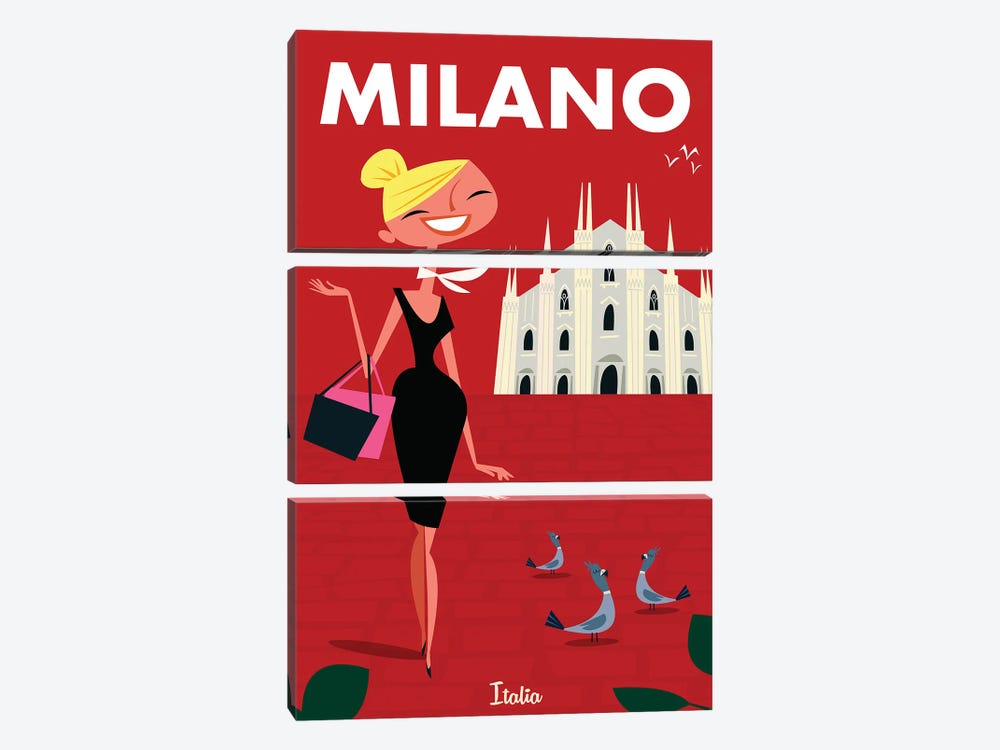 Milan by Gary Godel 3-piece Canvas Print