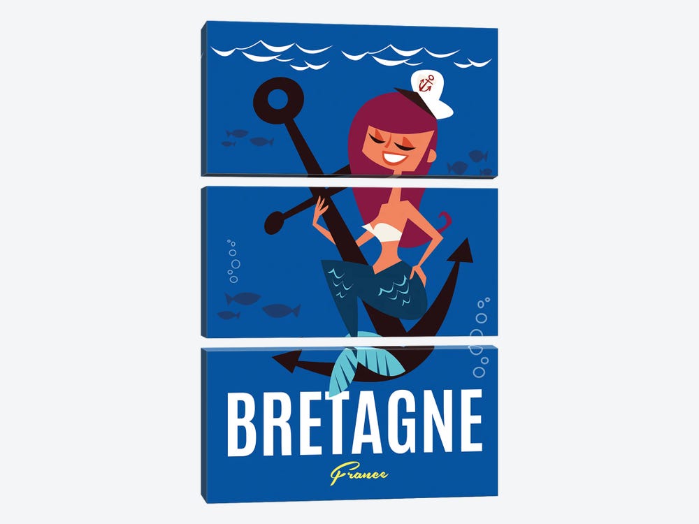 Bretagne by Gary Godel 3-piece Art Print