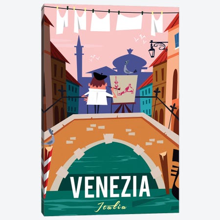 Venezia Italia Canvas Print #GGD112} by Gary Godel Canvas Artwork