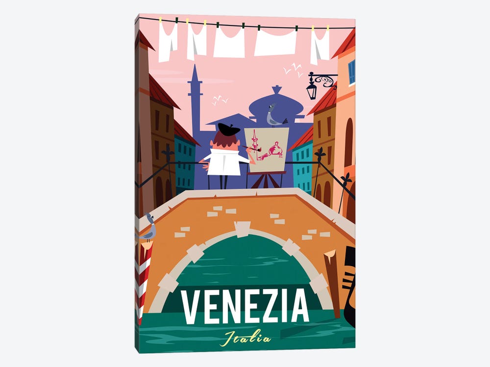 Venezia Italia by Gary Godel 1-piece Canvas Art Print