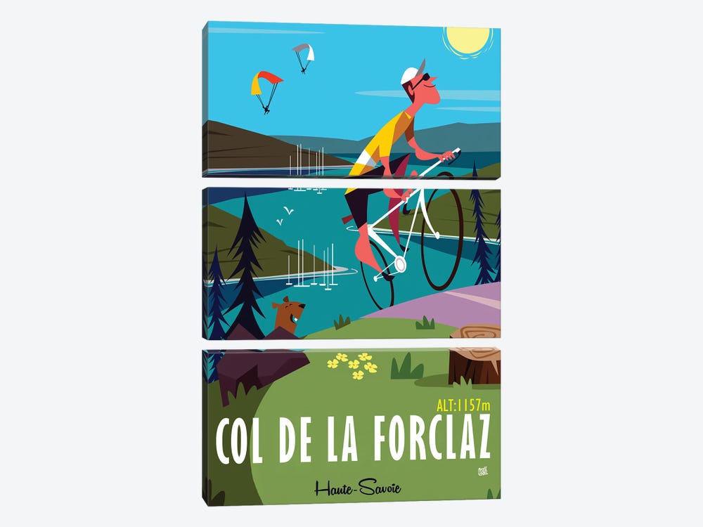 Col De La Forclaz by Gary Godel 3-piece Canvas Wall Art