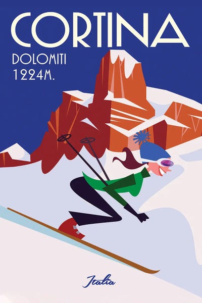 Skiing: Cortina by Gary Godel