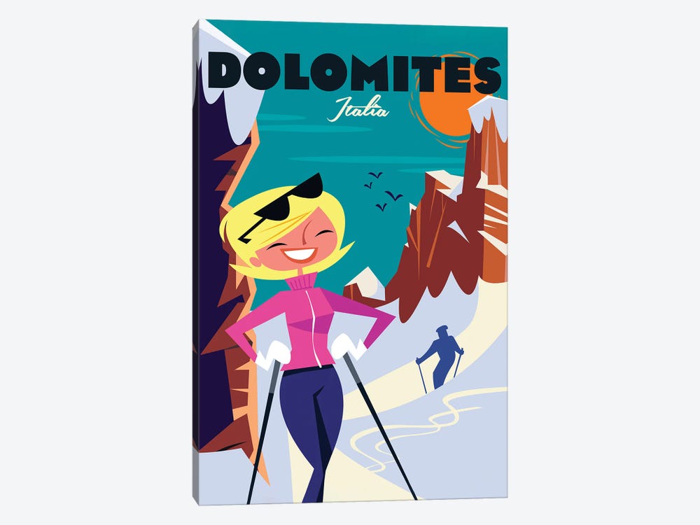 Dolomites by Gary Godel 1-piece Canvas Art Print