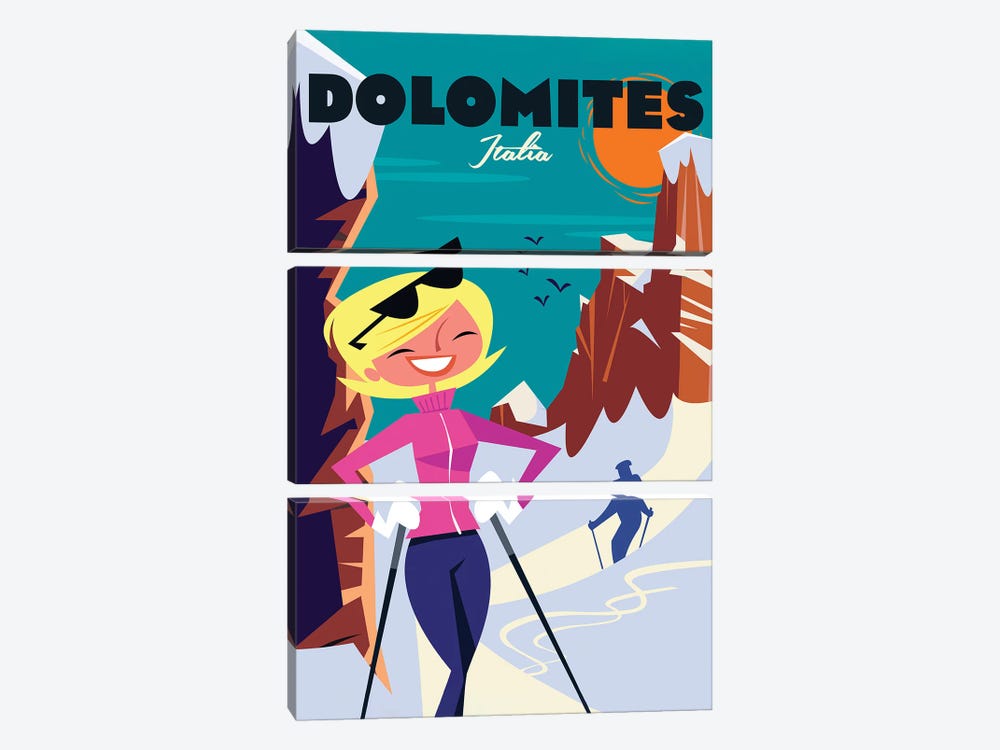 Dolomites by Gary Godel 3-piece Art Print