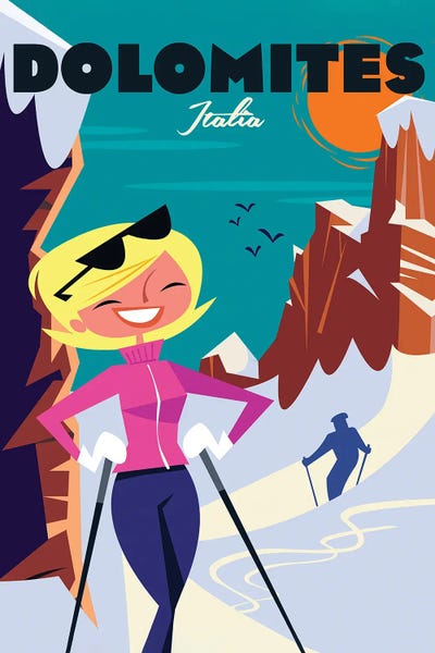 Snowy Mountains: Dolomites by Gary Godel