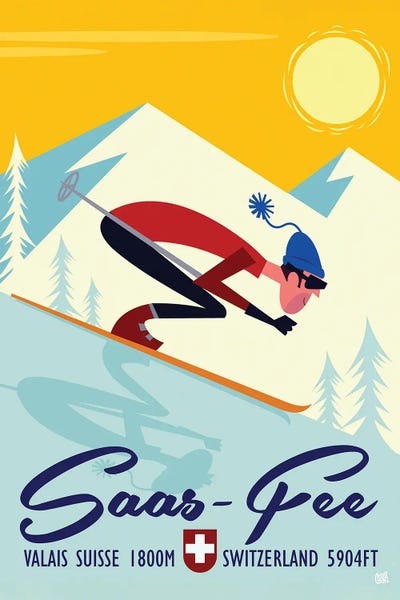 Skiing: Saas-Fee by Gary Godel