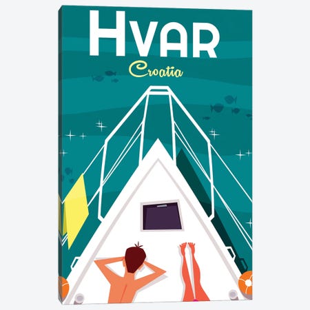 Hvar Croatia Canvas Print #GGD119} by Gary Godel Canvas Art