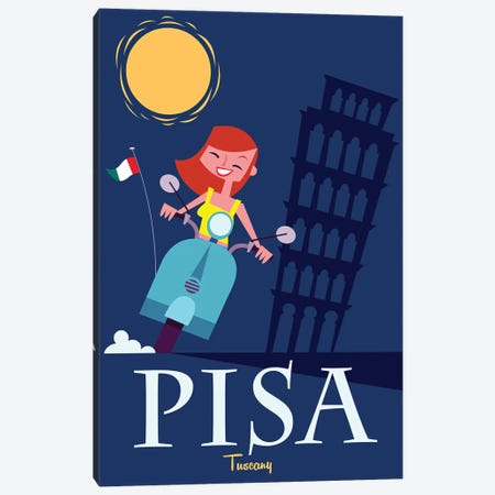Pisa Canvas Print #GGD121} by Gary Godel Art Print
