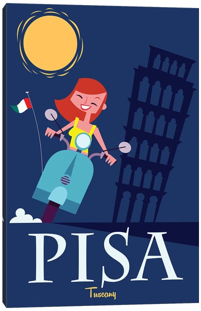 Pisa Canvas Art Print - Gary Godel