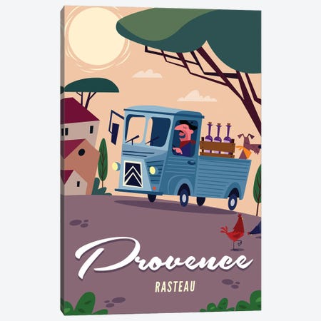 Provence Rasteau Canvas Print #GGD122} by Gary Godel Art Print