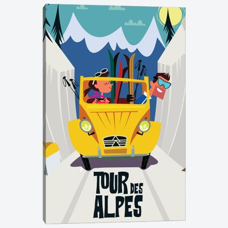 Tour Des Alpes Canvas Print #GGD124} by Gary Godel Canvas Wall Art