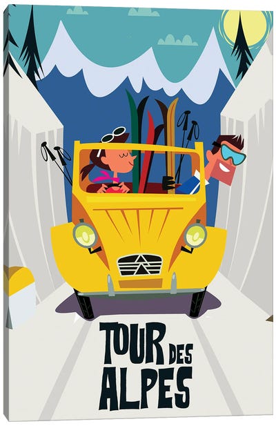 Tour Des Alpes Canvas Art Print - Gary Godel
