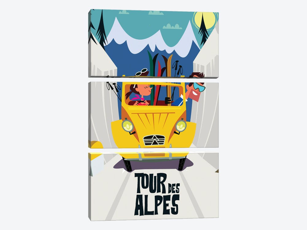 Tour Des Alpes by Gary Godel 3-piece Canvas Art
