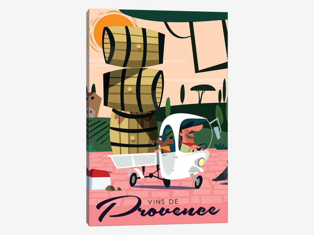 Vins De Provence I by Gary Godel 1-piece Canvas Artwork