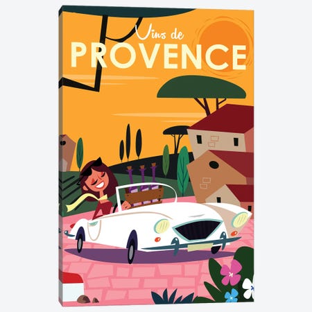 Vins De Provence II Canvas Print #GGD127} by Gary Godel Canvas Art